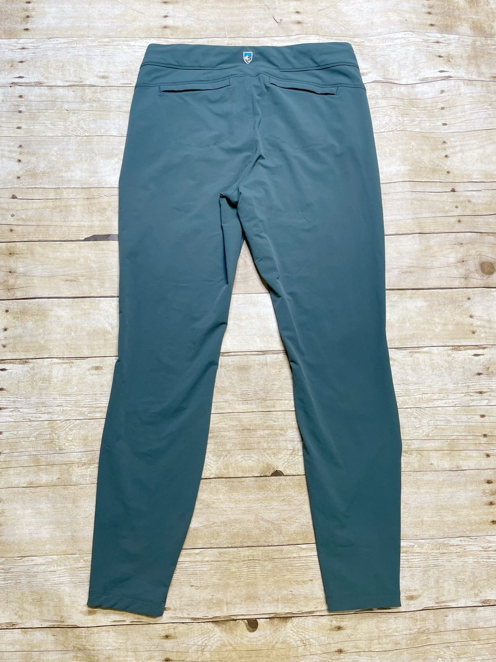Kuhl Women’s Transcendr Teal Skinny Hiking Pants Ankle Zip Stretch - Picture 2 of 13